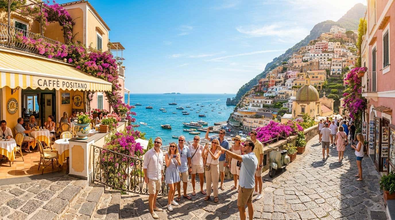 Sunny coastal travel tour experience