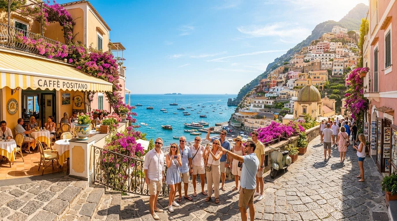 Sunny coastal travel tour experience